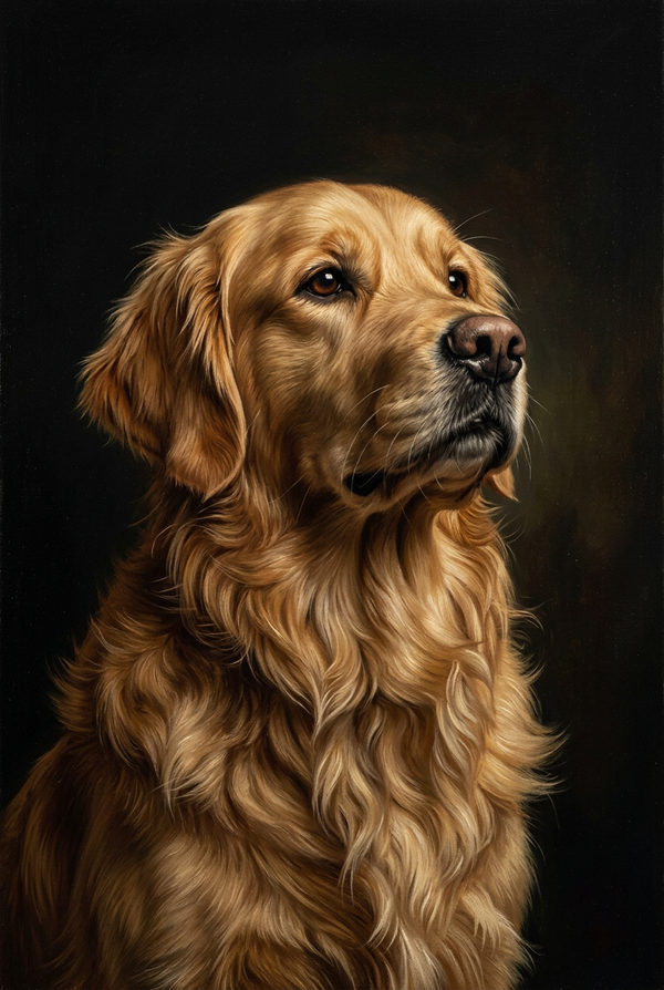 Oil Pastel Pet Portrait
