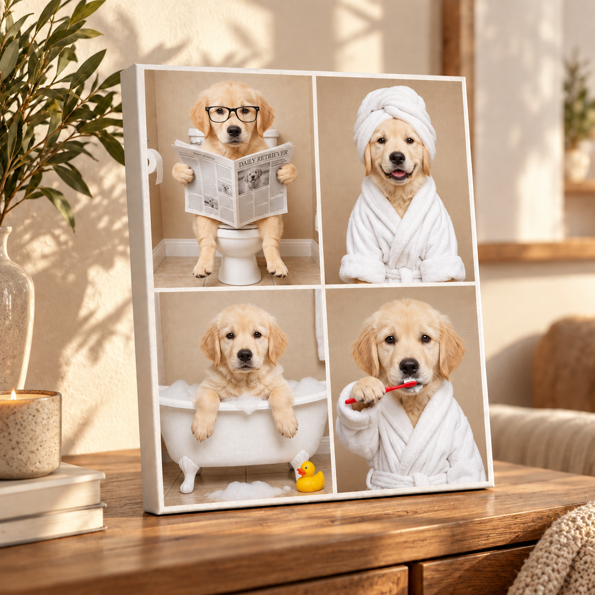 Bathroom Pet Portrait II