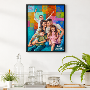 Colourful Family Canvas