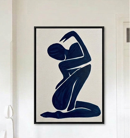 Midnight Motion Framed Canvas