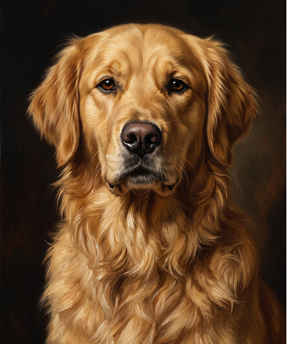 Oil Pastel Pet Portrait
