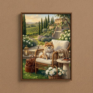Tuscan Villa Pet Portrait