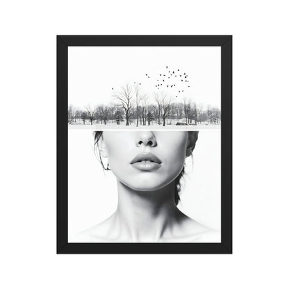 enhanced matte paper framed poster  in  black 11x14 front 698da66474942