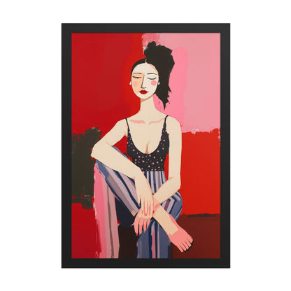 enhanced matte paper framed poster  in  black 12x18 front 698d757749d05