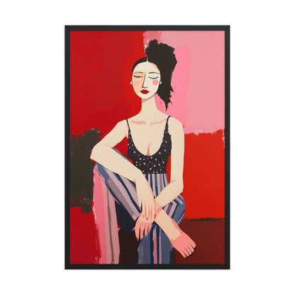 enhanced matte paper framed poster  in  black 24x36 front 698d757749def