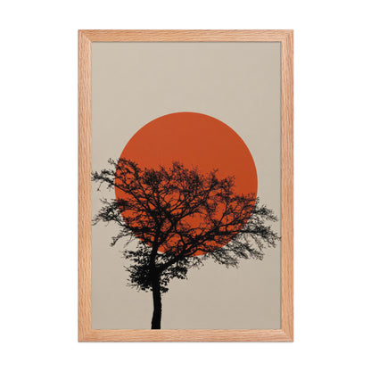 enhanced matte paper framed poster  in  red oak 12x18 front 6a7c13526186b