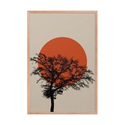 enhanced matte paper framed poster  in  red oak 24x36 front 6a7c1352621fe