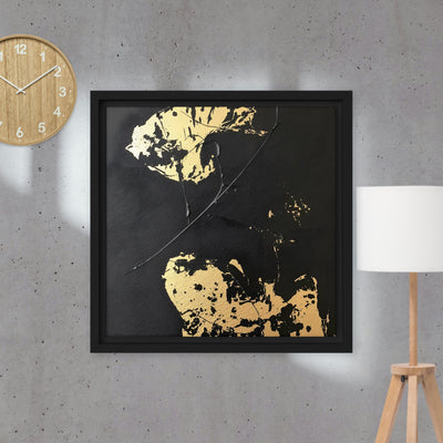 Black & Gold Luxe Abstract Painting