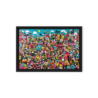 framed canvas  in  black 12x18 front 69803aece0f30