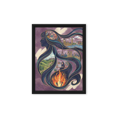 framed canvas  in  black 9x12 front 6ad9e68d3b5ed