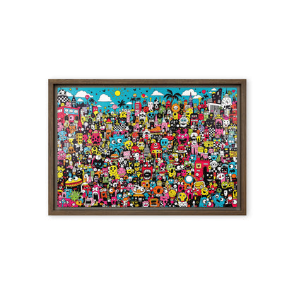 framed canvas  in  brown 12x18 front 69803aece1142