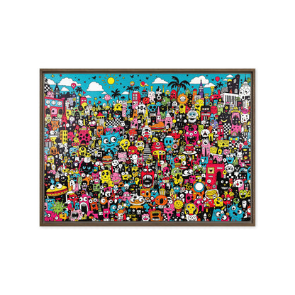 framed canvas  in  brown 20x28 front 69803aece11d8