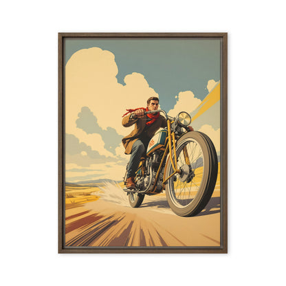 framed canvas  in  brown 24x32 front 698081f605025