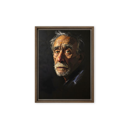 framed canvas  in  brown 9x12 front 69818d8a910d0
