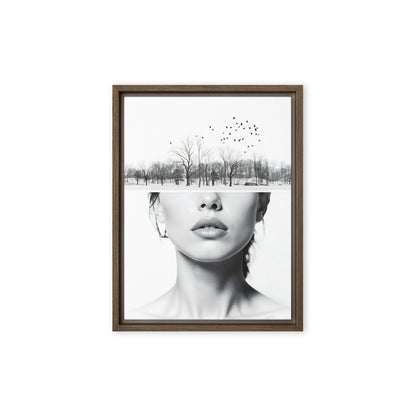 framed canvas  in  brown 9x12 front 698341dd29506