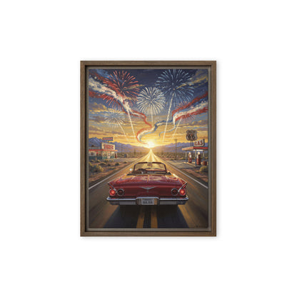 framed canvas  in  brown 9x12 front 6a3b7a0558ef8