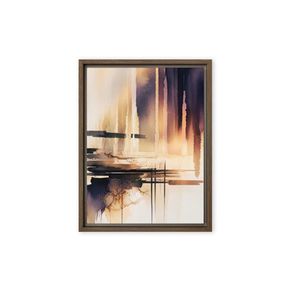framed canvas  in  brown 9x12 front 6a4f38baee155