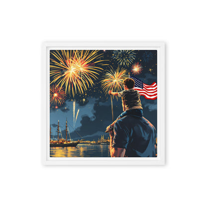 framed canvas  in  white 12x12 front 6a392e091e963