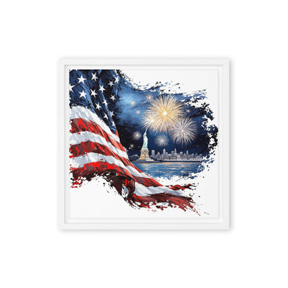 framed canvas  in  white 12x12 front 6a3bc8631d7da