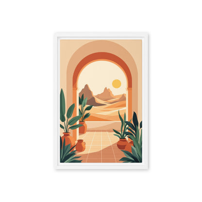 framed canvas  in  white 12x18 front 6a6333dedf0c6