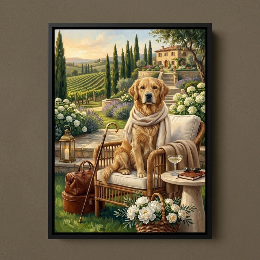 Tuscan Villa Pet Portrait