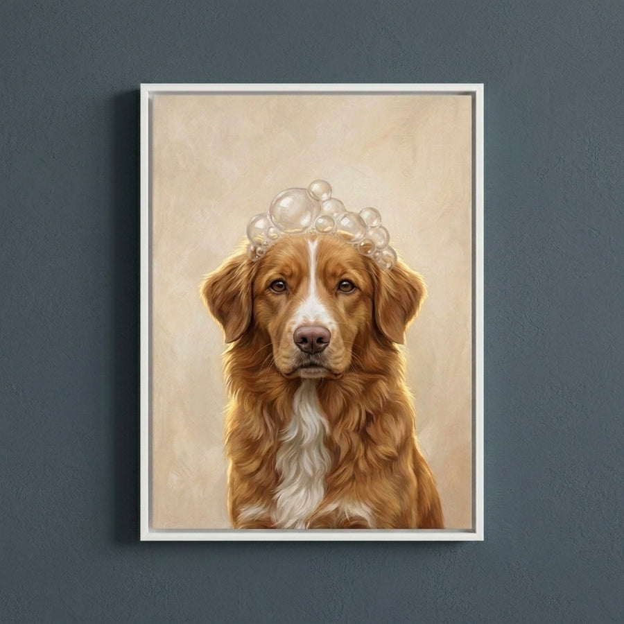 Bubble Bath Pet Portrait